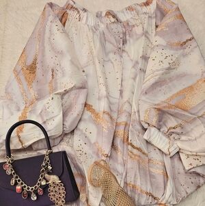 Marble Off Shoulder Dress NWT